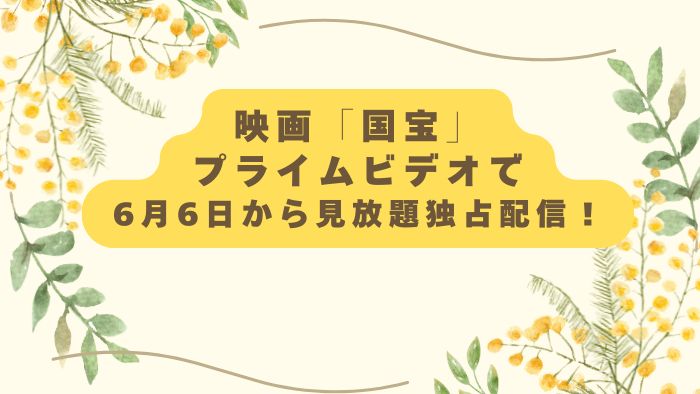 国宝 プライビデオ配信